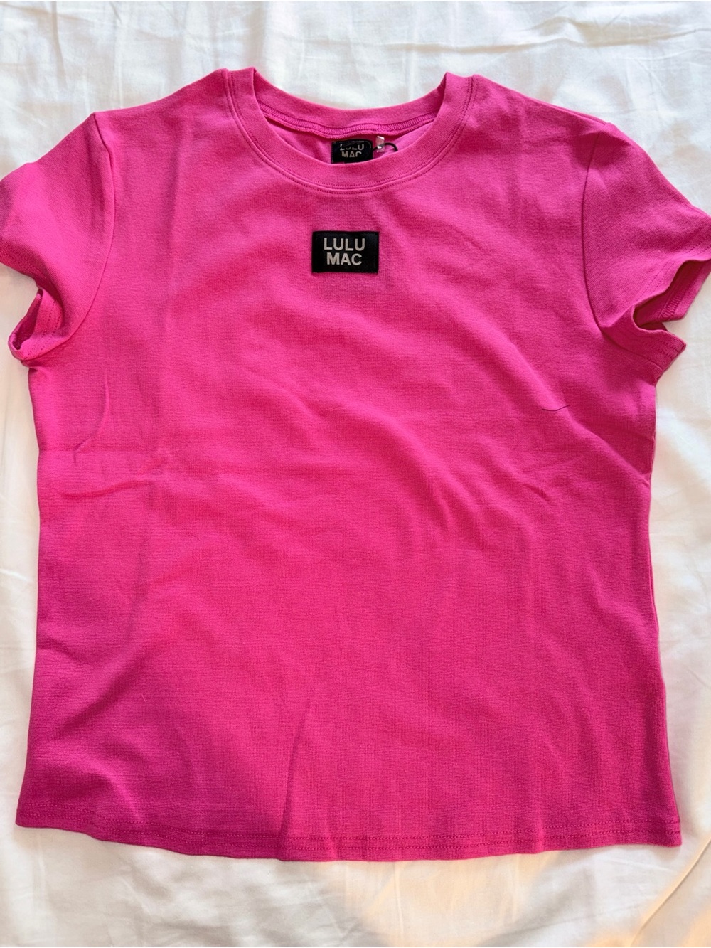 Lulu Mac Baby Tee Hot Pink